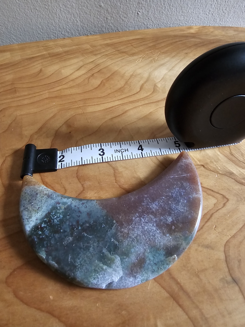 Crescent Moon Stone Accent - Blue Green Brown - Picture 4 of 4